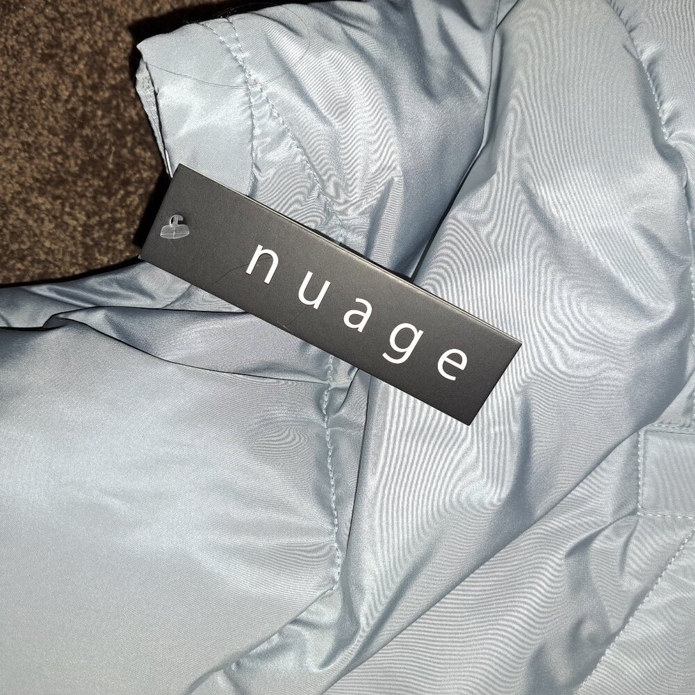 New With Tags Nuage Regular Chevron Quilted Puffer Vest w/ Removable Hood - Picture 9 of 15